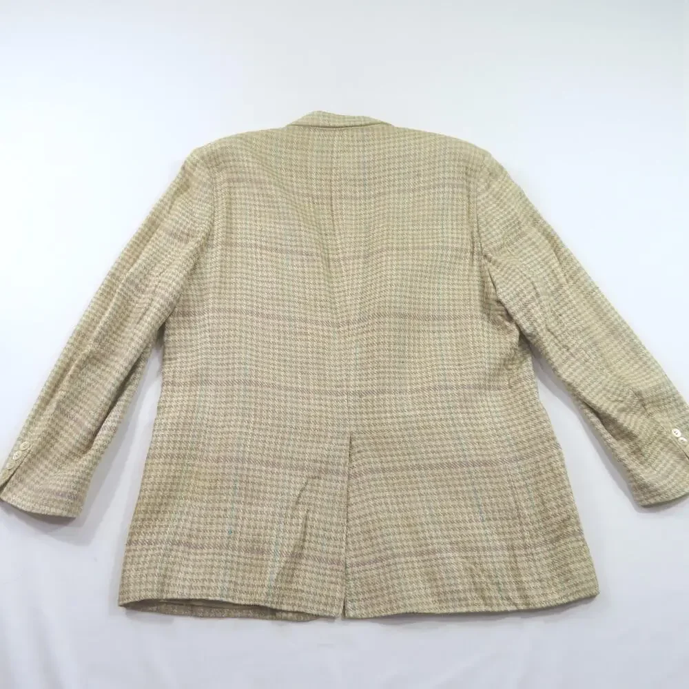 Neiman Marcus Sandhurst Blazer Sport Coat Jacket Plaid 2 Button Sz 46? 1970s